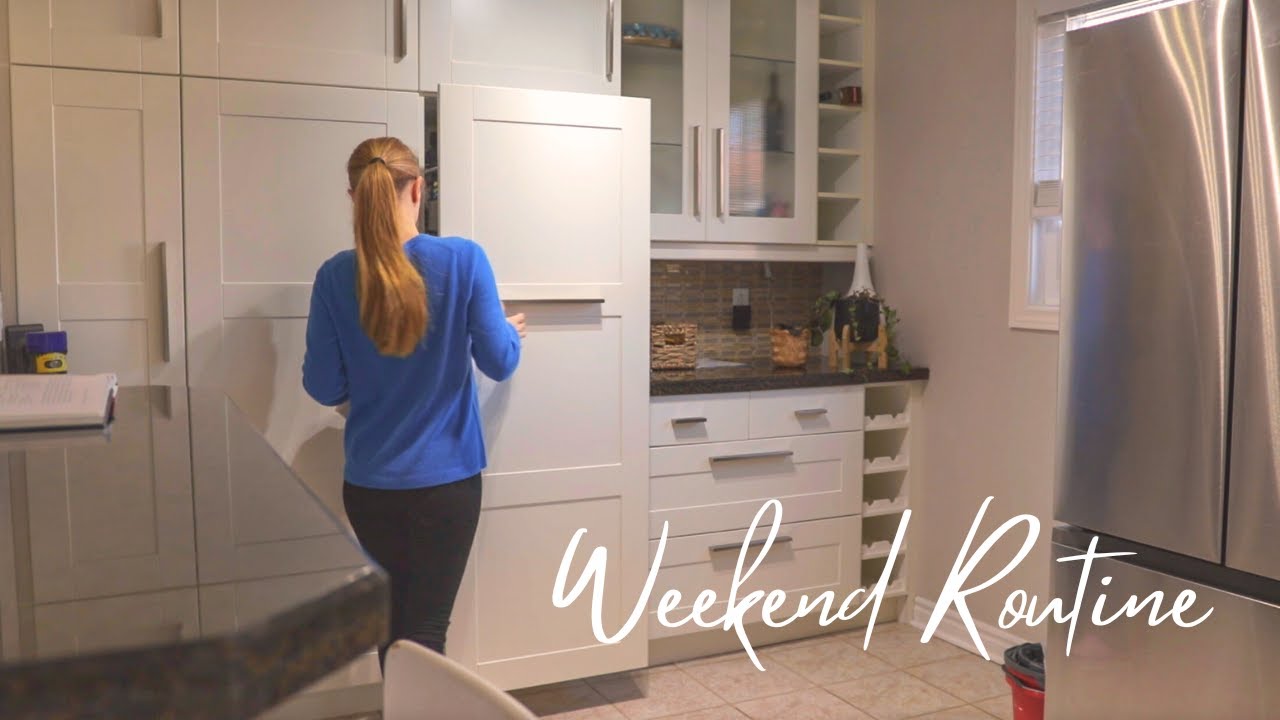 Weekend routine |  Baking French Baguettes🥖🥖, Cooking Eggplant Rolls, Cleaning | Slow Living