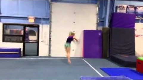 Cassidy: Floor- back layout 1 1/2 twist, front pike