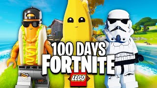 I Survived 100 Days in LEGO FORTNITE!