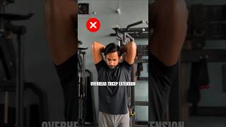 Stop Doing Machine Overhead Tricep Extensions Wrong ❌💪 #shorts