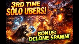 Solo Ubers for the 3rd Time + Diablo Clone Spawn | Diablo 2