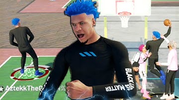 EXTREMELY DISRESPECTFUL BACK TO BACK CONTACT DUNKS! 99 OVERALL SLASHER GOING CRAZY AT THE PARK! 2K21