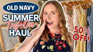 OLD NAVY SUMMER FASHION HAUL ☀️ Expensive Looking Summer Finds & Abercrombie Inspired Outfits