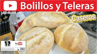 CÓMO HACER BOLILLOS CASEROS Y TELERAS | #VickyRecetaFacil