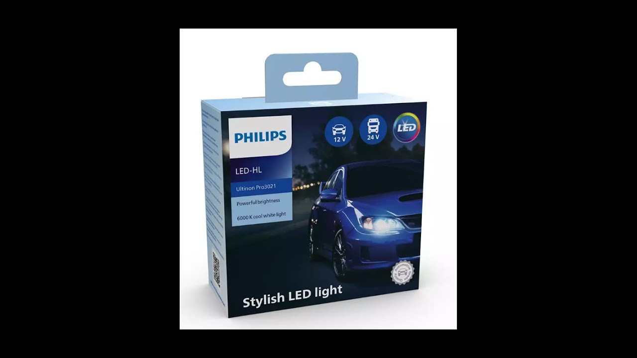 Philips H7 LED Headlight 12-24V Ultinon Pro3022 Set - Werkenbijlicht