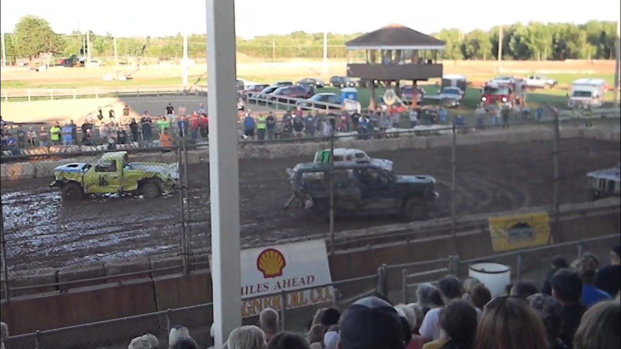 semi stock mini truck demo derby feature antigo wi 2023 YouTube