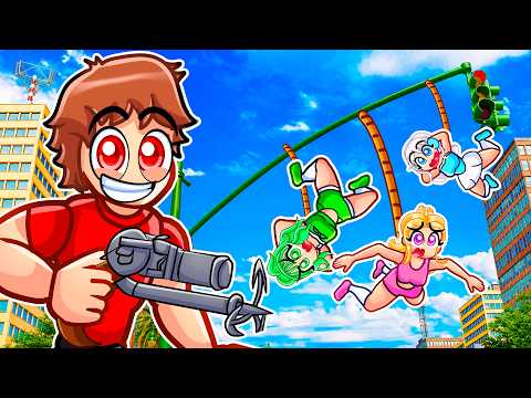 Using a ROPE GUN To Troll My Friends In GTA 5...
