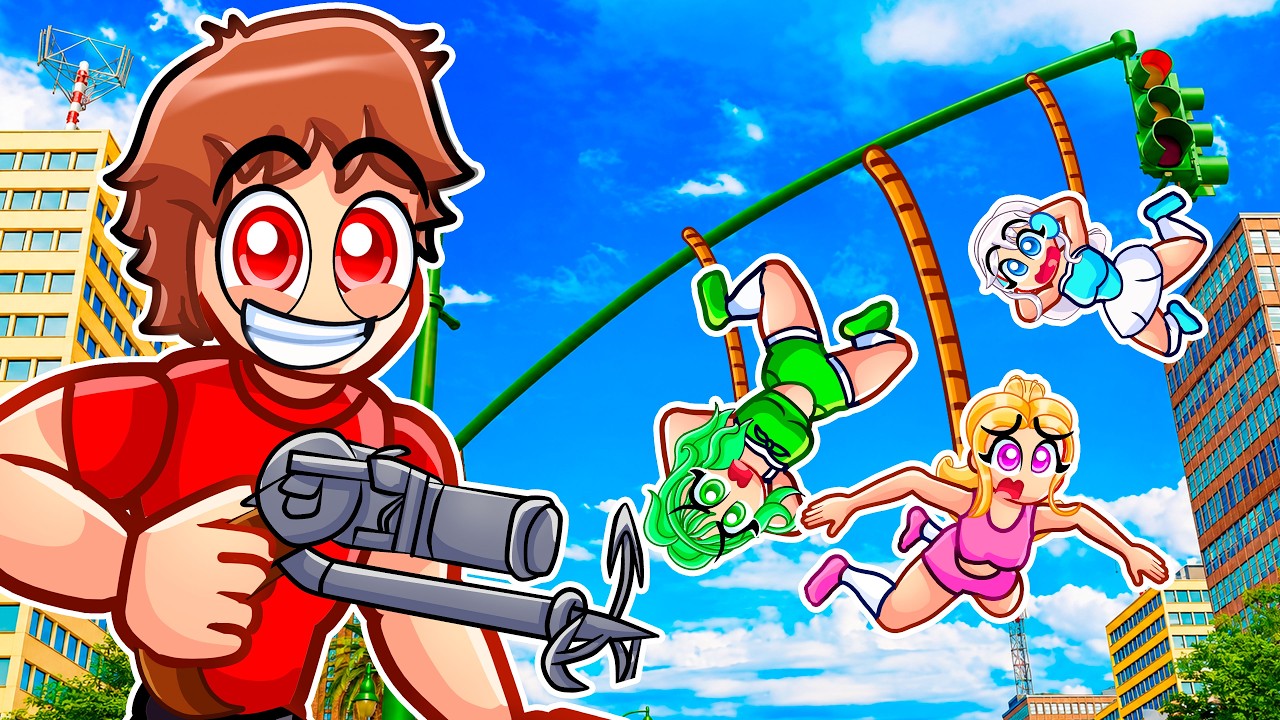 Using a ROPE GUN To Troll My Friends In GTA 5...