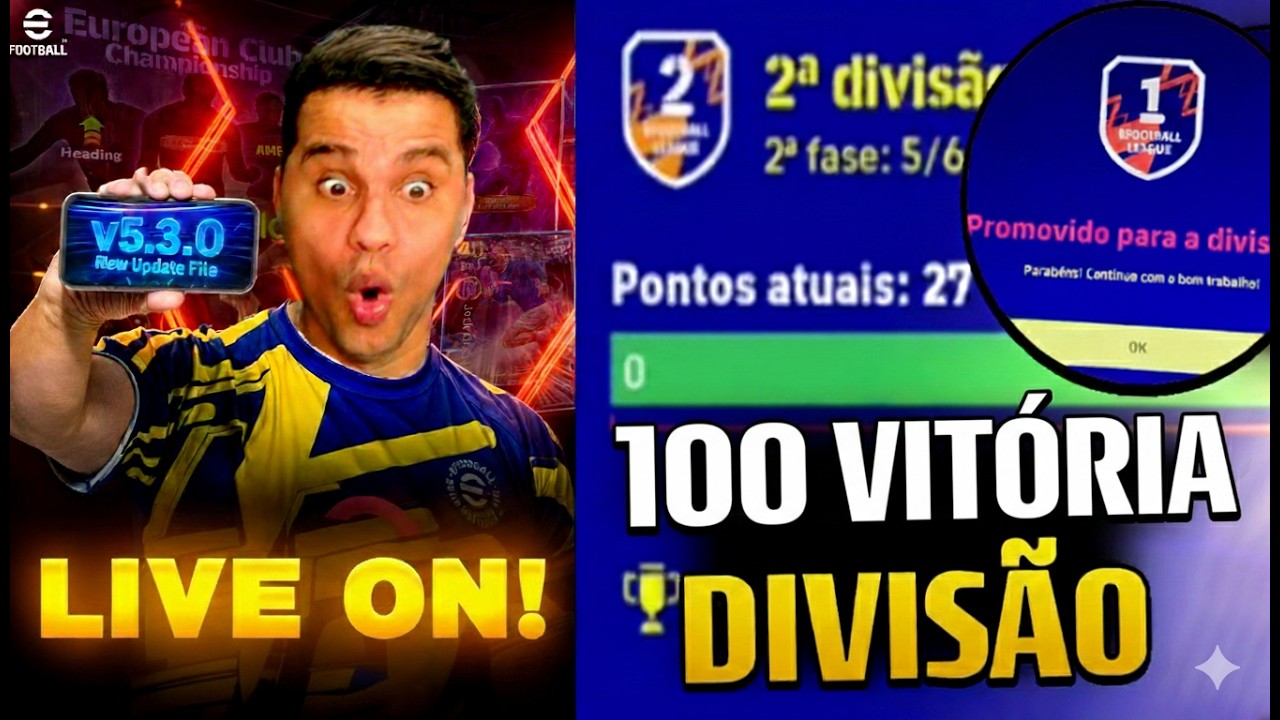 LIGA EFOOTBALL 100 VITORIA | COOP + X1 5,00 REAIS #efootball2026