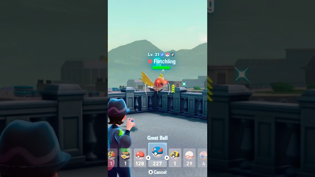 Shiny Alpha Fletchling in Pokémon Legends ZA using the AFK method! 