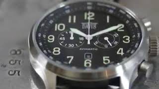 Davis Aviator Pilot Aviation Watch 48mm