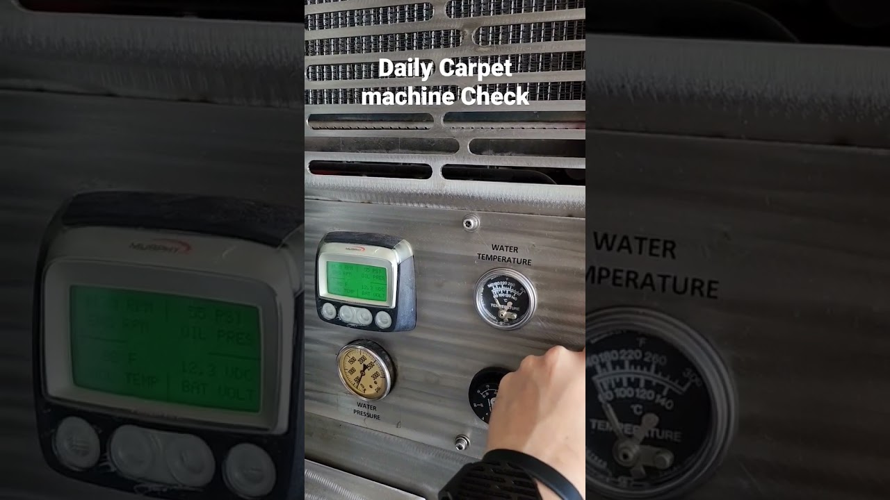 You should be checking your carpet machine daily - Tips 