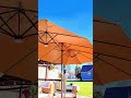 15' solar light up umbrella for your backyard