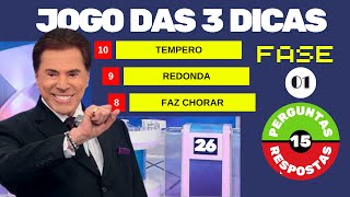 Jogo das 3 Pistas | Programa Silvio Santos - Quiz nº 01 screenshot 2