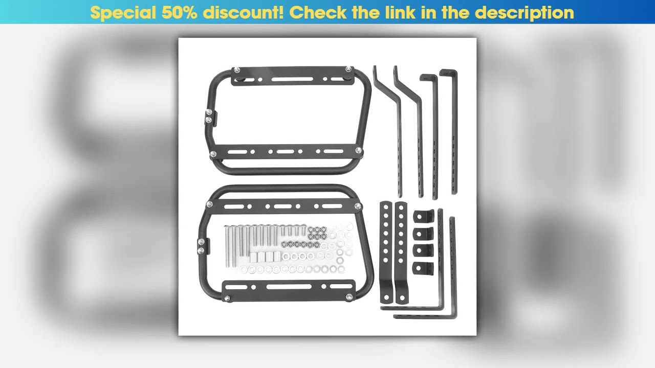 Motorcycle Side Case Support Racks Aluminium Alloy Saddlebag Rack High Load Capacity Support