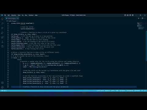 How to Create a Circle Snowflake Using Python Turtle