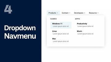 Design A Dropdown Nav Menu Using HTML, CSS and JavaScript (Part 4)