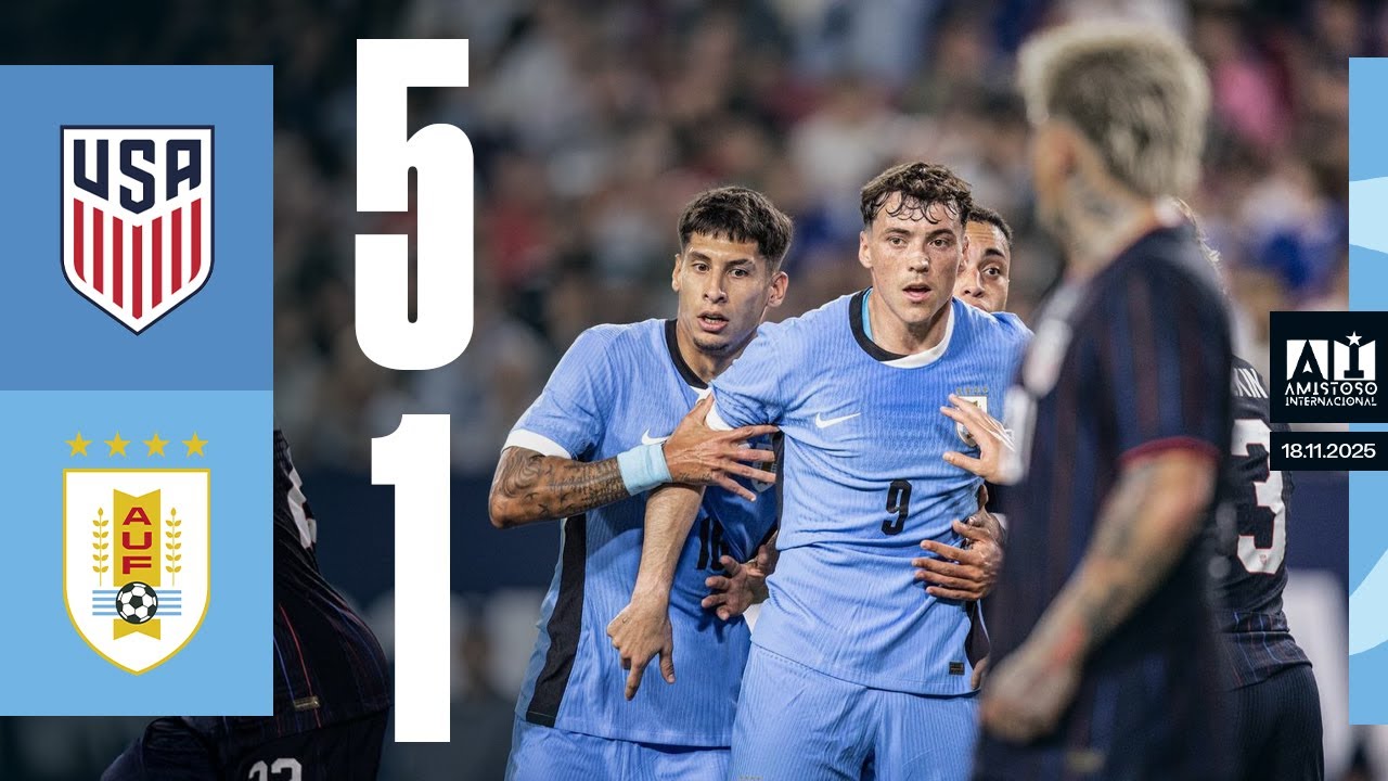 Estados Unidos 5-1 Uruguay | Amistoso Internacional | Fecha FIFA noviembre | 