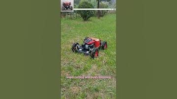 petrol 500mm cutting width adjustable blade height by remote control wireless brush cutter