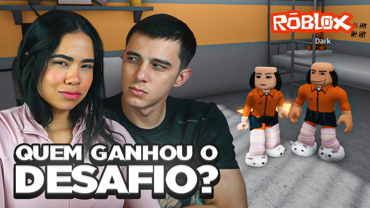 DESAFIEI MEU NAMORADO EM FUJA DA PRISÃO DO BARRY NO ROBLOX