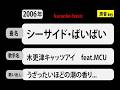 カラオケ, シーサイド・ばいばい, 木更津キャッツアイ feat.MCU