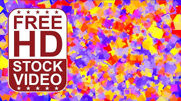 Free Stock Videos - abstract colorful squares spinning slowly seamless loop