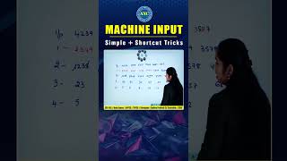 🧠Machine Input Short -12 | Reasoning Concepts &amp;Tricks | #reasoningtricks#ssccgl #bankpo