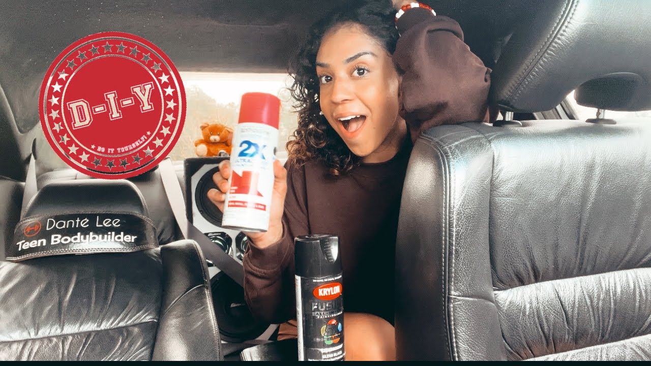 SPRAY PAINTING THE INSIDE OF MY CAR!! YouTube