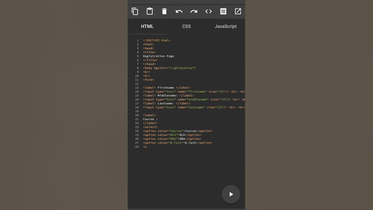 html coding practice. #HTML - YouTube