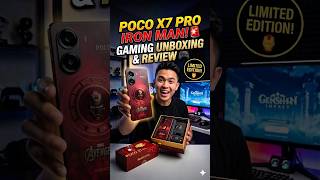 POCO X7 PRO IRON MAN LIMITED EDITION GAMING PHONE 📱 UNBOXING 🎁 &amp; REVIEW #shorts