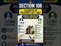 Section108 #TPA1882#PropertyLaw#LawStudents#LegalKnowledge#RightsAndDuties#LessorAndLessee#Judiciary