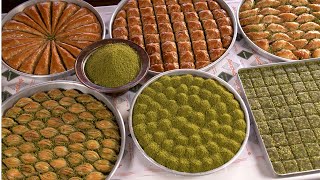 Процесс изготовления легендарной турецкой пахлавы | Турецкая уличная еда