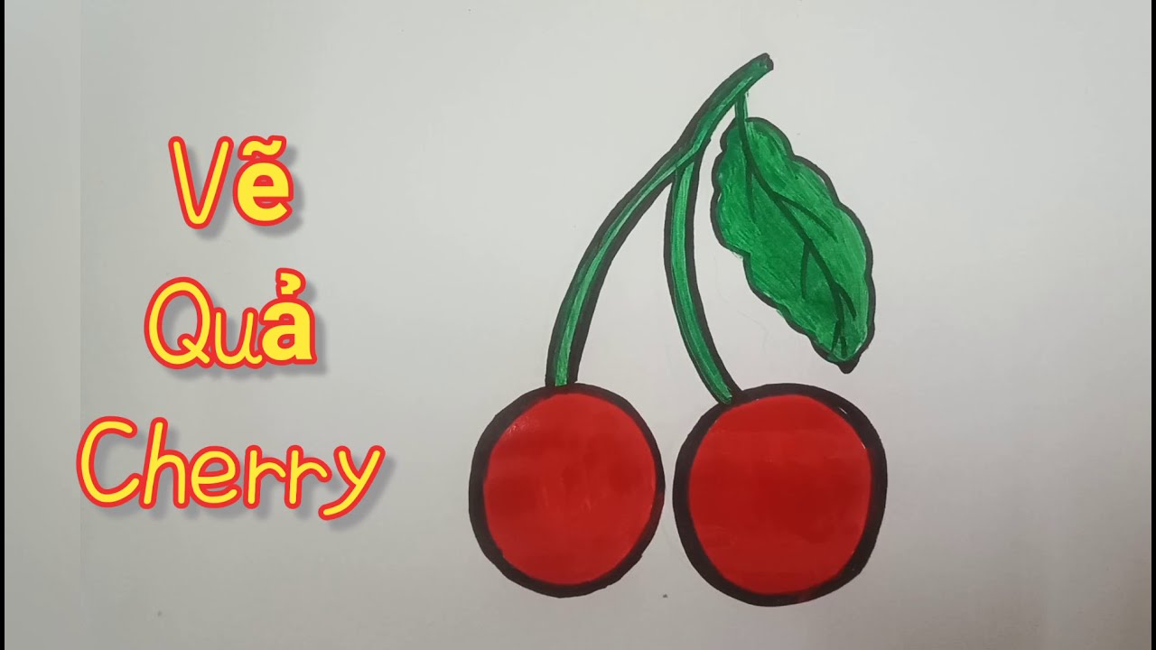 Vẽ Quả Cherry/How To Draw Cherries / Vẽ Quả Ảnh Đào #Congamamnon | Tóm Tắt  Những Thông Tin Nói Về Hình Vẽ Quả Cherry Đúng Nhất