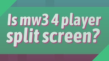 Is mw3 4 player split screen?