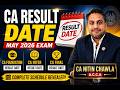 ICAI May 26 Exam Result Date For Foundation| Inter | Final With Timing Diffrence|
