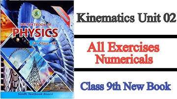Class 9 Physics Chapter 2 Kinematics: All Exercises Numericals Solved | Sindh Board Karachi