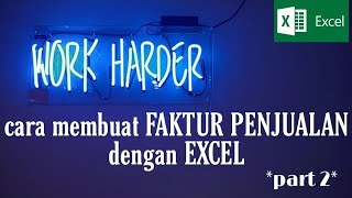 Tutorial How to Make a 'Cool' Sales Invoice Using Ms. Excel_Bagian_2
