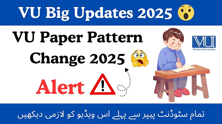 VU big updates 2025 | Vu Exam paper pattern Change  Midterm | VU mid Exam 2025 #vu #midterm #2025