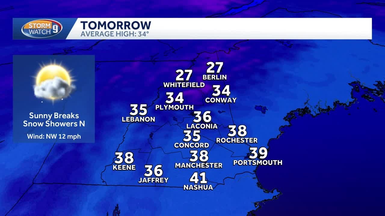 Slippery travel possible across New Hampshire Wednesday morning as snow ...