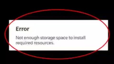 Error not enough storage space to install required resource free fire | Fix not enough storage space