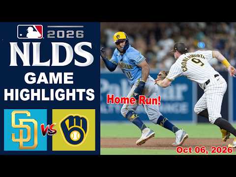 Padres vs Brewers Full Game Highlights Oct 06, 2026 | MLB Season