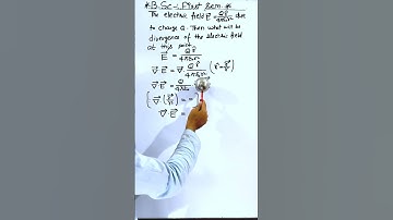 Divergence of electric field | B.sc important | exam #divergence #electric #youtubeshorts