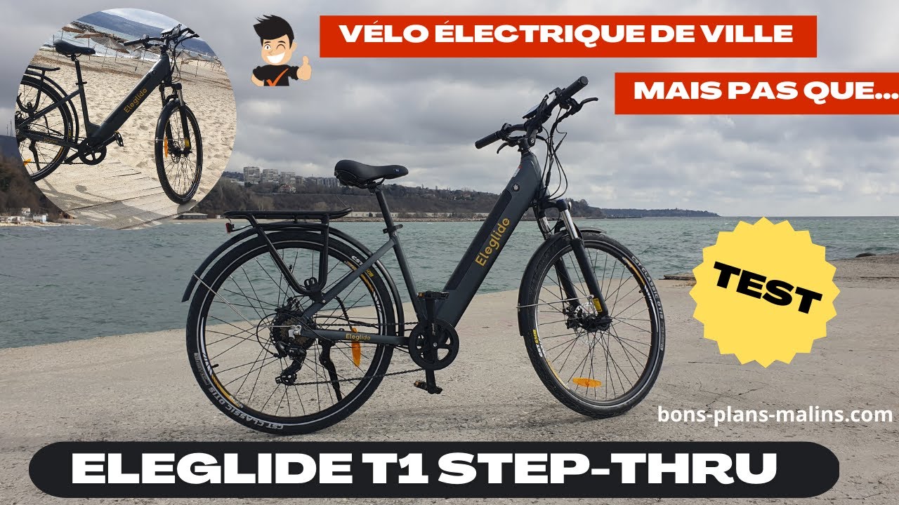 Eleglide T1 Step-Thru Vélo cyclomoteur électrique VTT 27,5 Pouces Pneus 36V  13AH 250W Trekking Bike Blanc + ensemble de cinq pièces