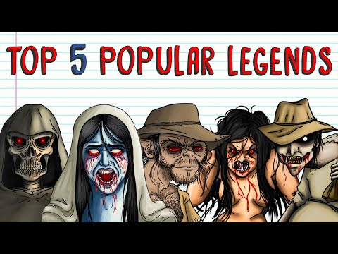 TOP 5 POPULAR LEGENDS: THE WHISTLER, THE POMBERO, HOLY COMPANY, THE LLORONA, PATASOLA | Draw My Life