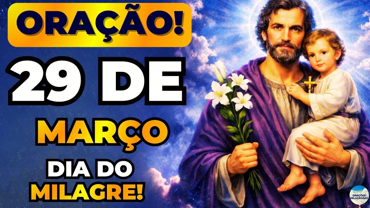 🙏ORAÇÃO DE SÃO JOSÉ 🙌SEU MILAGRE IMPOSSÍVEL VAI SE REALIZAR HOJE !