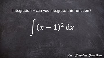 Can you integrate this polynomial function?  Introducing integration.