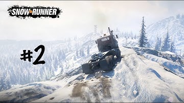 SnowRunner - Walkthrough part 2 - KHAN gameplay and Exploring next watchtower - No Commentary