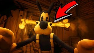 FEEDING BORIS THE WOLF WITH A BONE! Bendy And The Ink Machine Chapter 3 Boris Secrets