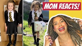 Mom Reacts! Before And After Pics Of Their Kids On The First Day Of School