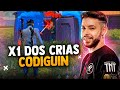 X1 DOS CRIAS VALENDO CODIGUIN ! 🔴 LIVE ON 🔴 FREE FIRE AO VIVO 🔥